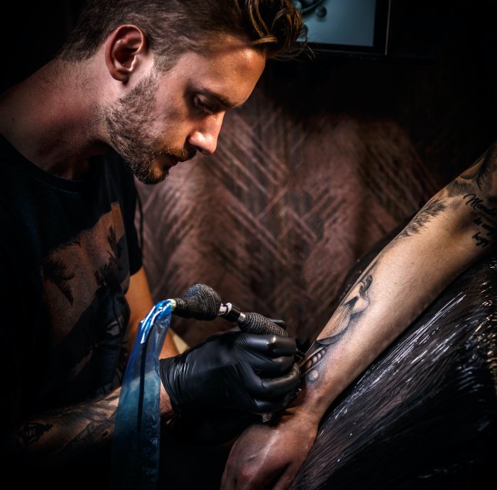 Professional tattoo artist
